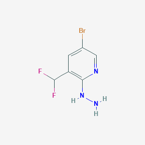 [5-Bromo-3-(difluoromethyl)pyridin-2-yl]hydrazine