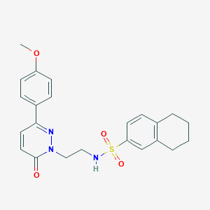 N-(2-(3-(4-methoxyphenyl)-6-oxopyridazin-1(6H)-yl)ethyl)-5,6,7,8-tetrahydronaphthalene-2-sulfonamide