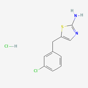 5-[(3-Chlorophenyl)methyl]-1,3-thiazol-2-amine;hydrochloride