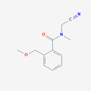molecular formula C12H14N2O2 B2878537 N-(cyanomethyl)-2-(methoxymethyl)-N-methylbenzamide CAS No. 1355840-42-4