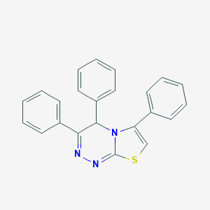 molecular formula C23H17N3S B287854 3,4,6-triphenyl-4H-[1,3]thiazolo[2,3-c][1,2,4]triazine 