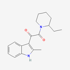 molecular formula C18H22N2O2 B2878540 1-(2-ethylpiperidin-1-yl)-2-(2-methyl-1H-indol-3-yl)ethane-1,2-dione CAS No. 852368-45-7
