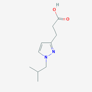 3-[1-(2-Methylpropyl)pyrazol-3-yl]propanoic acid