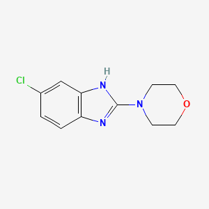 molecular formula C11H12ClN3O B2878547 6-chloro-2-morpholin-4-yl-1H-benzoimidazole CAS No. 333771-44-1