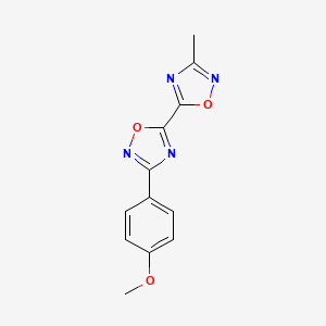 3-(4-Methoxyphenyl)-5-(3-methyl-1,2,4-oxadiazol-5-YL)-1,2,4-oxadiazole