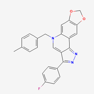 3-(4-fluorophenyl)-5-(4-methylbenzyl)-5H-[1,3]dioxolo[4,5-g]pyrazolo[4,3-c]quinoline