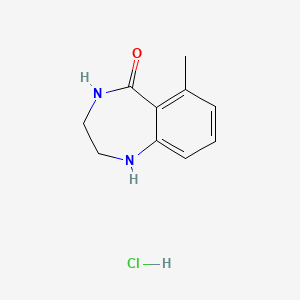 6-Methyl-1,2,3,4-tetrahydro-1,4-benzodiazepin-5-one;hydrochloride