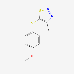 Methyl 4-[(4-methyl-1,2,3-thiadiazol-5-yl)sulfanyl]phenyl ether