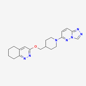 3-((1-([1,2,4]Triazolo[4,3-b]pyridazin-6-yl)piperidin-4-yl)methoxy)-5,6,7,8-tetrahydrocinnoline