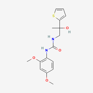 molecular formula C16H20N2O4S B2878587 1-(2,4-Dimethoxyphenyl)-3-(2-hydroxy-2-(thiophen-2-yl)propyl)urea CAS No. 1351655-13-4