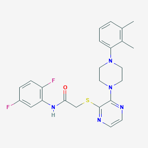 molecular formula C24H25F2N5OS B2878595 N-(2,5-difluorophenyl)-2-({3-[4-(2,3-dimethylphenyl)piperazin-1-yl]pyrazin-2-yl}sulfanyl)acetamide CAS No. 1030087-42-3