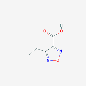 molecular formula C5H6N2O3 B2878599 4-Ethyl-1,2,5-oxadiazole-3-carboxylic acid CAS No. 1083424-17-2