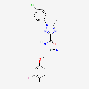 1-(4-chlorophenyl)-N-[1-cyano-2-(3,4-difluorophenoxy)-1-methylethyl]-5-methyl-1H-1,2,4-triazole-3-carboxamide