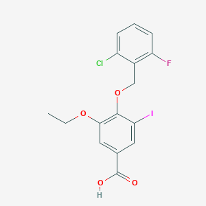 4-[(2-Chloro-6-fluorobenzyl)oxy]-3-ethoxy-5-iodobenzoic acid