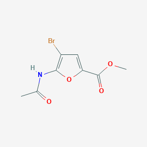 Methyl 4-bromo-5-acetamidofuran-2-carboxylate