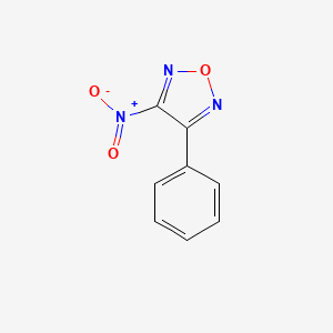 molecular formula C8H5N3O3 B2878632 3-Nitro-4-phenyl-1,2,5-oxadiazole CAS No. 76016-68-7