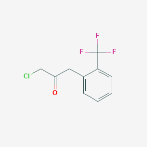 molecular formula C10H8ClF3O B2878636 1-Chloro-3-[2-(trifluoromethyl)phenyl]propan-2-one CAS No. 1697236-53-5