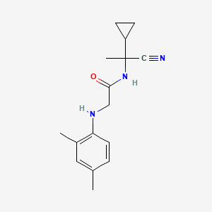 molecular formula C16H21N3O B2878648 N-(1-cyano-1-cyclopropylethyl)-2-[(2,4-dimethylphenyl)amino]acetamide CAS No. 1209226-58-3
