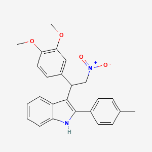 3-[1-(3,4-dimethoxyphenyl)-2-nitroethyl]-2-(4-methylphenyl)-1H-indole