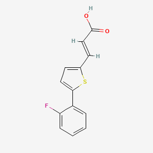 3-[5-(2-Fluorophenyl)thiophen-2-yl]prop-2-enoic acid