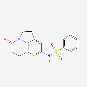 N-(4-oxo-2,4,5,6-tetrahydro-1H-pyrrolo[3,2,1-ij]quinolin-8-yl)benzenesulfonamide