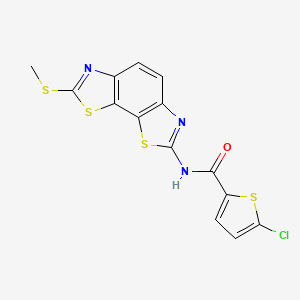 5-chloro-N-(2-methylsulfanyl-[1,3]thiazolo[4,5-g][1,3]benzothiazol-7-yl)thiophene-2-carboxamide