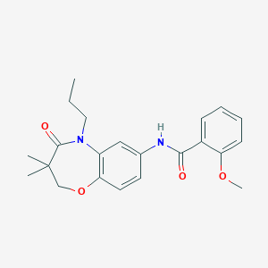N-(3,3-dimethyl-4-oxo-5-propyl-2,3,4,5-tetrahydrobenzo[b][1,4]oxazepin-7-yl)-2-methoxybenzamide