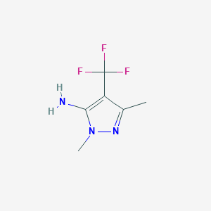 2,5-dimethyl-4-(trifluoromethyl)-2,3-dihydro-1H-pyrazol-3-imine