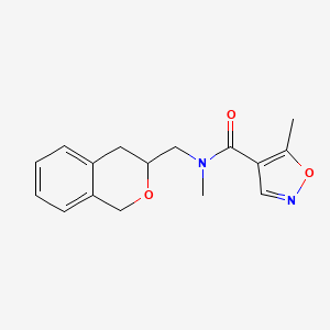 N-(isochroman-3-ylmethyl)-N,5-dimethylisoxazole-4-carboxamide
