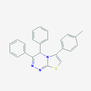 molecular formula C24H19N3S B287870 6-(4-methylphenyl)-3,4-diphenyl-4H-[1,3]thiazolo[2,3-c][1,2,4]triazine 