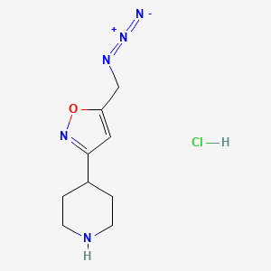 5-(Azidomethyl)-3-piperidin-4-yl-1,2-oxazole;hydrochloride