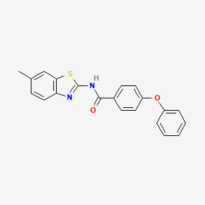 N-(6-methylbenzo[d]thiazol-2-yl)-4-phenoxybenzamide