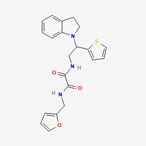 N1-(furan-2-ylmethyl)-N2-(2-(indolin-1-yl)-2-(thiophen-2-yl)ethyl)oxalamide