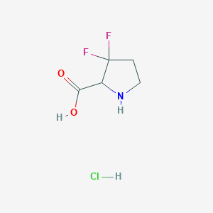 3,3-Difluoropyrrolidine-2-carboxylic acid hydrochloride