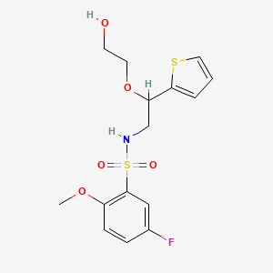 5-fluoro-N-(2-(2-hydroxyethoxy)-2-(thiophen-2-yl)ethyl)-2-methoxybenzenesulfonamide