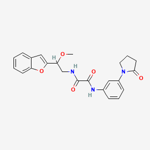 N-[2-(1-benzofuran-2-yl)-2-methoxyethyl]-N'-[3-(2-oxopyrrolidin-1-yl)phenyl]ethanediamide