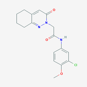 molecular formula C17H18ClN3O3 B2878730 N-(3-chloro-4-methoxyphenyl)-2-(3-oxo-5,6,7,8-tetrahydrocinnolin-2(3H)-yl)acetamide CAS No. 923238-61-3