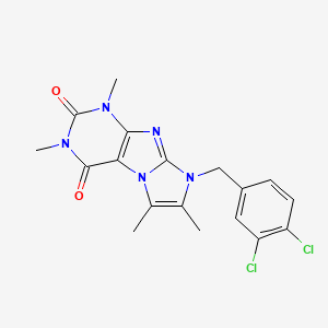 6-[(3,4-Dichlorophenyl)methyl]-2,4,7,8-tetramethylpurino[7,8-a]imidazole-1,3-dione