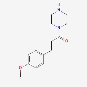 3-(4-Methoxyphenyl)-1-(piperazin-1-yl)propan-1-one