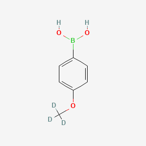 molecular formula C7H9BO3 B2878762 4-(甲氧基-d3)苯硼酸 CAS No. 1398503-83-7