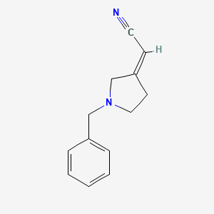 molecular formula C13H14N2 B2878766 2-(1-Benzylpyrrolidin-3-ylidene)acetonitrile CAS No. 1251491-42-5