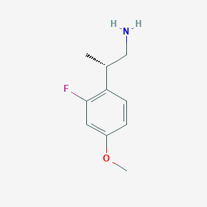 molecular formula C10H14FNO B2878776 (2S)-2-(2-Fluoro-4-methoxyphenyl)propan-1-amine CAS No. 2248175-32-6