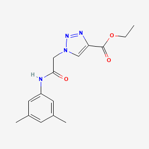 molecular formula C15H18N4O3 B2878783 ethyl 1-{2-[(3,5-dimethylphenyl)amino]-2-oxoethyl}-1H-1,2,3-triazole-4-carboxylate CAS No. 901885-12-9