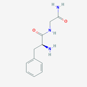 molecular formula C11H15N3O2 B2878799 (2S)-2-amino-N-(2-amino-2-oxoethyl)-3-phenylpropanamide CAS No. 38678-61-4