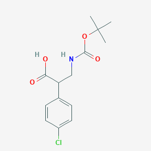 3-Tert-butoxycarbonylamino-2-(4-chlorophenyl)-propionic acid