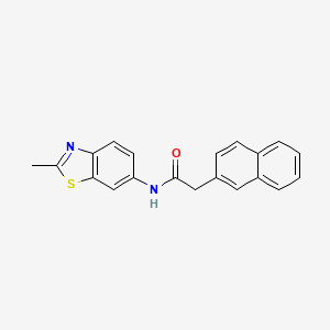 N-(2-methyl-1,3-benzothiazol-6-yl)-2-(naphthalen-2-yl)acetamide