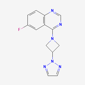 6-Fluoro-4-[3-(triazol-2-yl)azetidin-1-yl]quinazoline