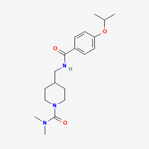 4-((4-isopropoxybenzamido)methyl)-N,N-dimethylpiperidine-1-carboxamide