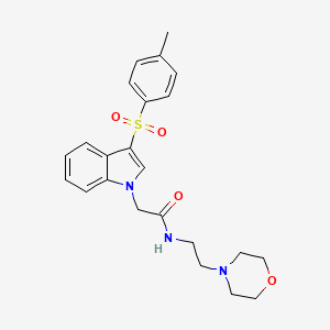 N-(2-morpholinoethyl)-2-(3-tosyl-1H-indol-1-yl)acetamide