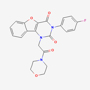3-(4-fluorophenyl)-1-(2-morpholino-2-oxoethyl)benzofuro[3,2-d]pyrimidine-2,4(1H,3H)-dione